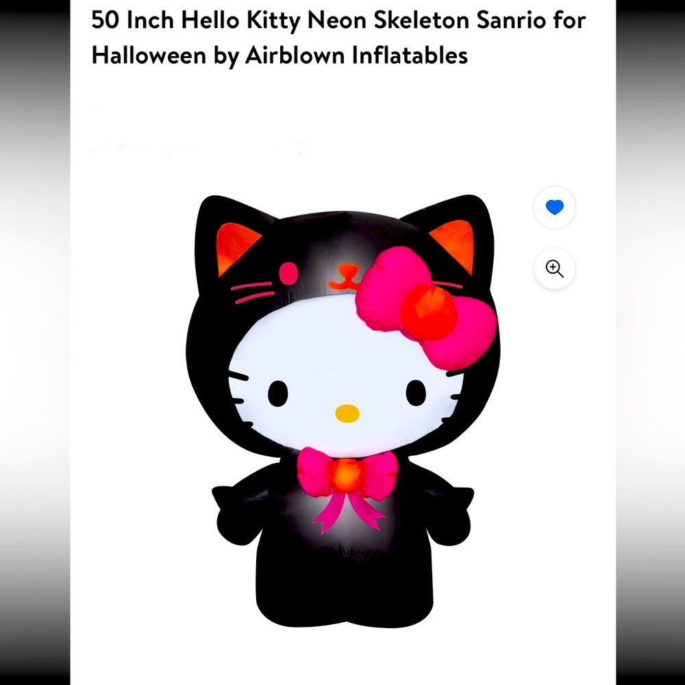 Hello Kitty Halloween light up Inflatable halloween 4.2 ft NEW Sanrio